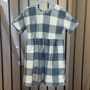 Gap Girls' Plaid Short Sleeve Dress 4Y